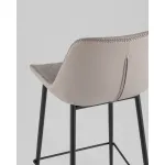 Стул барный Arch экокожа серый Stool Group УТ000039351 от ImperiumLoft