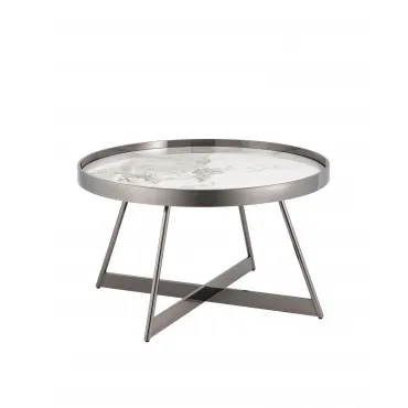 Журнальный столик Гера 80*80 см сталь тёмный хром Stool Group УТ000039405