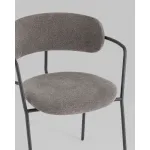 Стул Дженни букле темно-серый каркас антрацитово-серый муар Stool Group УТ000039184 от ImperiumLoft Стул Дженни букле темно-серый каркас антрацитово-серый муар Stool Group УТ000039184 от ImperiumLoft