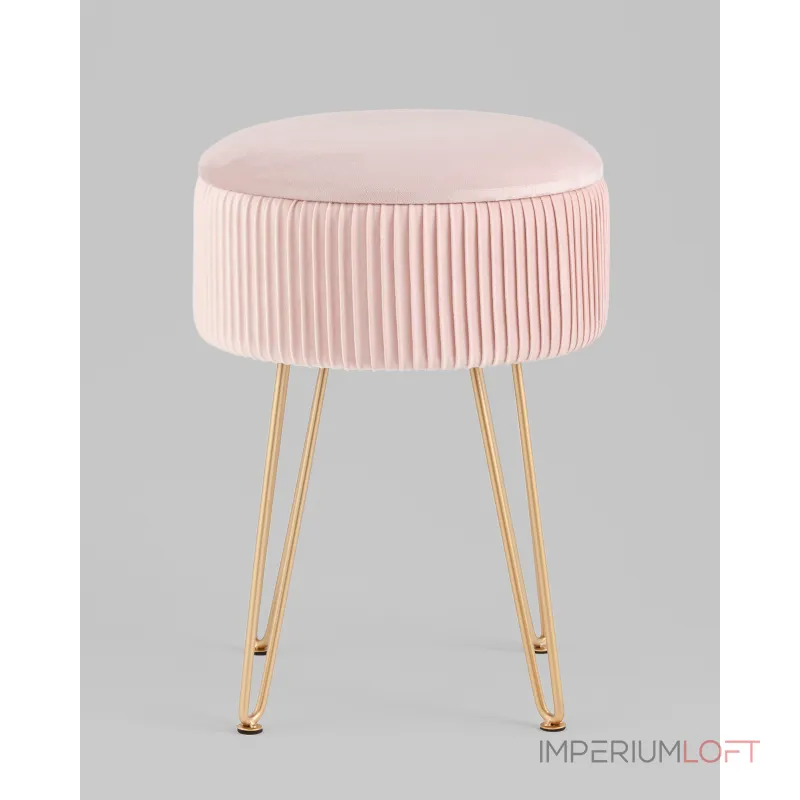 Пуф Астор светло-розовый Stool Group УТ000039498 от ImperiumLoft Пуф Астор светло-розовый Stool Group УТ000039498 от ImperiumLoft