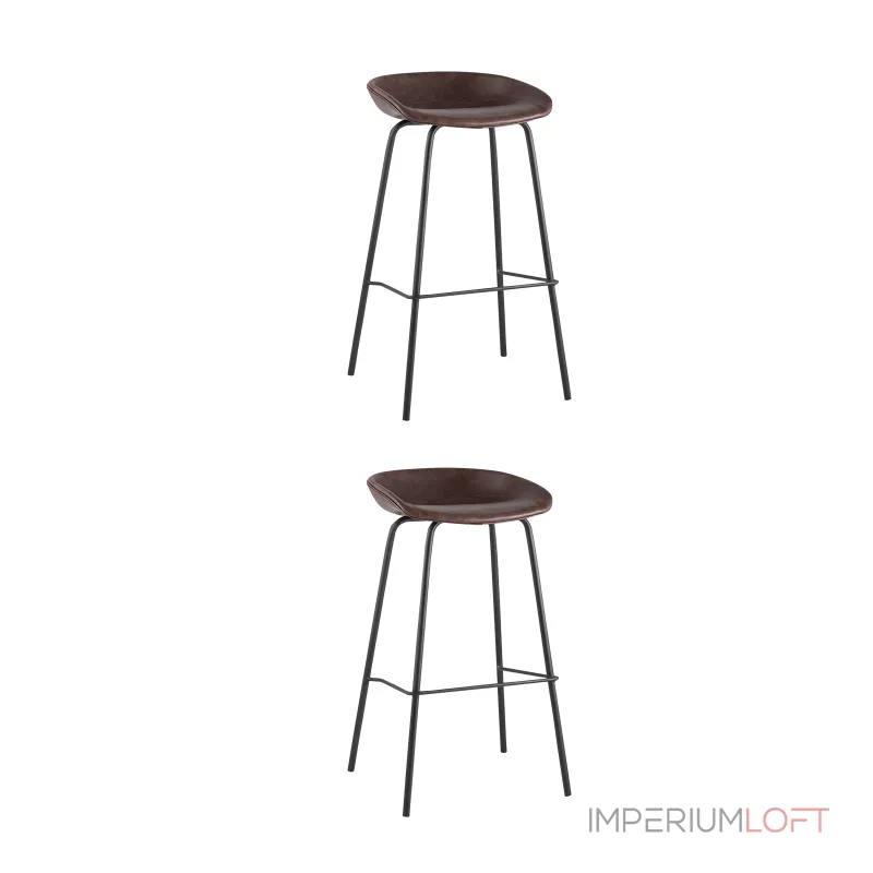 Стул барный Beetle Lite PU коричневый 2 шт Stool Group УТ000038319 Стул барный Beetle Lite PU коричневый 2 шт Stool Group УТ000038319