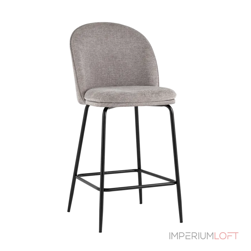 Стул полубарный Echo светло-серый Stool Group УТ000038596
