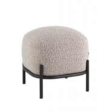 Пуф Стоун букле серо-бежевый Stool Group УТ000040003