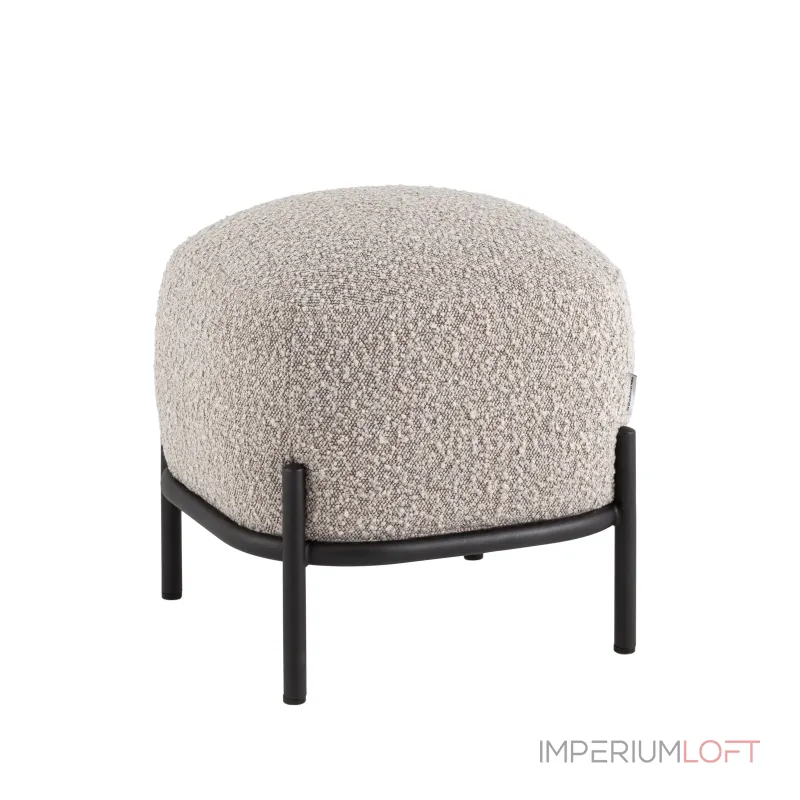 Пуф Стоун букле серо-бежевый Stool Group УТ000040003 от ImperiumLoft Пуф Стоун букле серо-бежевый Stool Group УТ000040003 от ImperiumLoft