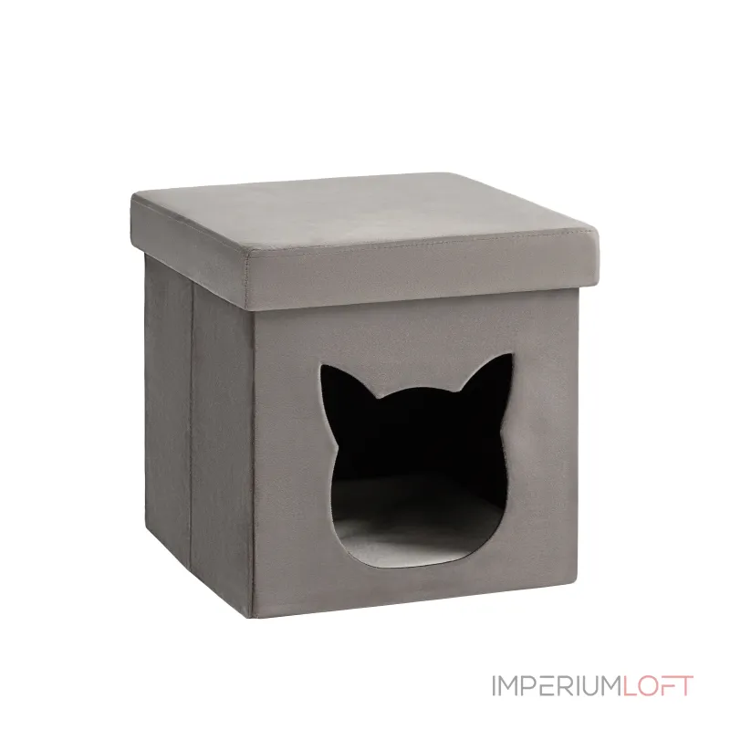 Пуф складной с ящиком Store Pet антрацитовый Stool Group УТ000038969 Пуф складной с ящиком Store Pet антрацитовый Stool Group УТ000038969