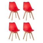 Стул FRANKFURT красный 4 шт. Stool Group УТ000036616