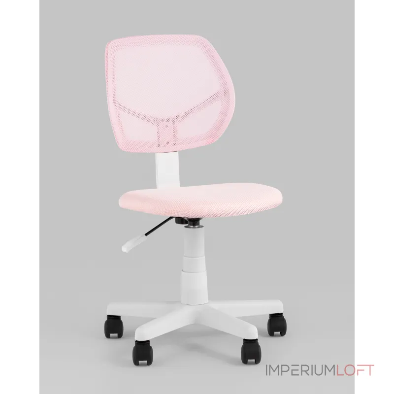 Кресло компьютерное детское ЛОЛО розовый пластик белый Stool Group УТ000039089