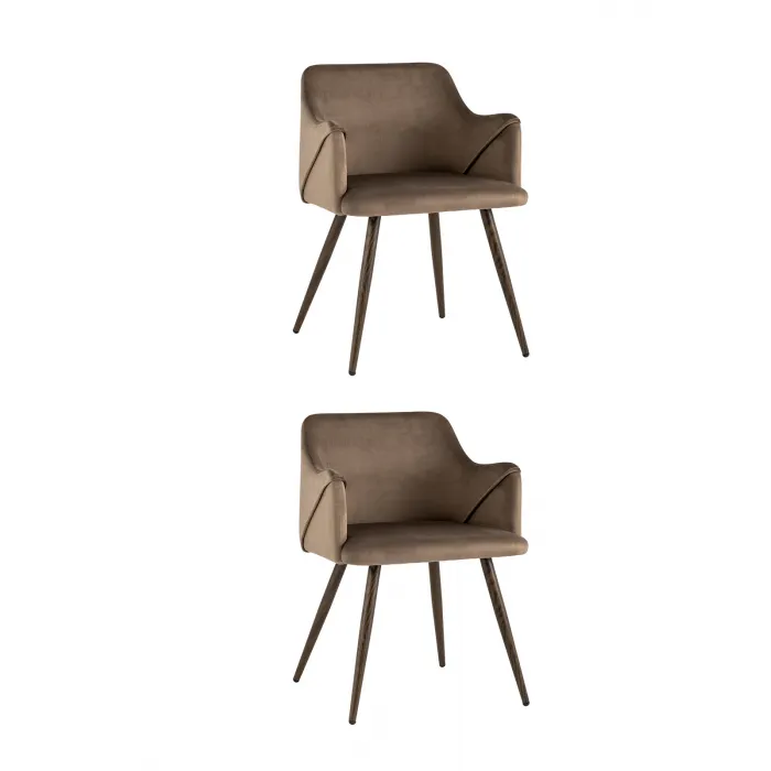 Стул Монарх NEW коричневый 2 шт Stool Group УТ000037484 от ImperiumLoft