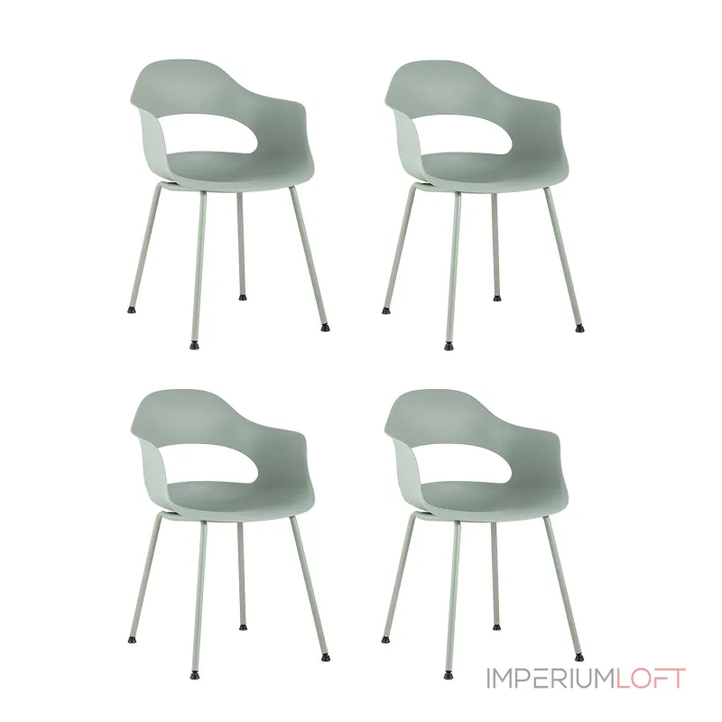 Стул Lady пластик серо-зеленый 4 шт. Stool Group УТ000037273 от ImperiumLoft Стул Lady пластик серо-зеленый 4 шт. Stool Group УТ000037273 от ImperiumLoft