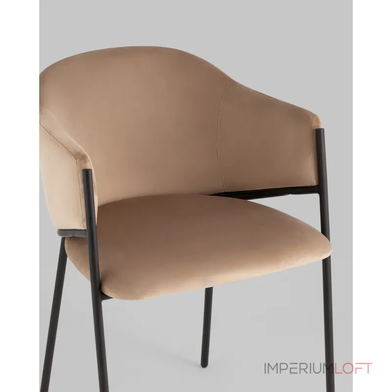 Стул Brace велюр капучино Stool Group УТ000039129 Стул Brace велюр капучино Stool Group УТ000039129