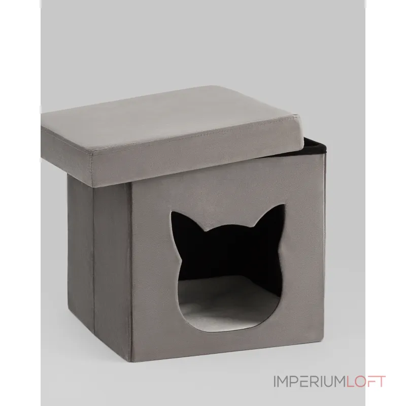 Пуф складной с ящиком Store Pet антрацитовый Stool Group УТ000038969 Пуф складной с ящиком Store Pet антрацитовый Stool Group УТ000038969
