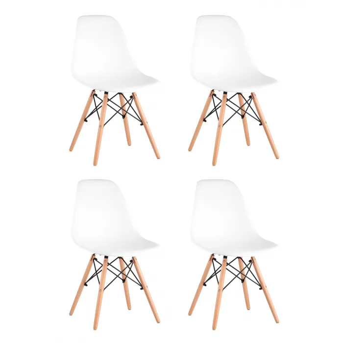 Стул Eames Style DSW белый x4 (разборный каркас) Stool Group УТ000036422 от ImperiumLoft