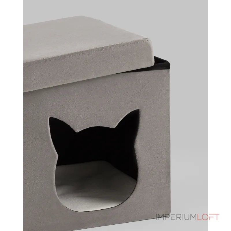 Пуф складной с ящиком Store Pet антрацитовый Stool Group УТ000038969 Пуф складной с ящиком Store Pet антрацитовый Stool Group УТ000038969