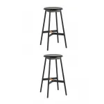 Стул барный Knobb черный 2 шт Stool Group УТ000038297