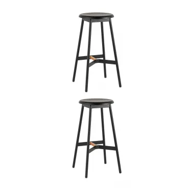 Стул барный Knobb черный 2 шт Stool Group УТ000038297 Стул барный Knobb черный 2 шт Stool Group УТ000038297