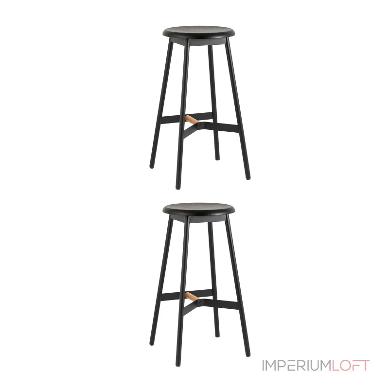 Стул барный Knobb черный 2 шт Stool Group УТ000038297 Стул барный Knobb черный 2 шт Stool Group УТ000038297