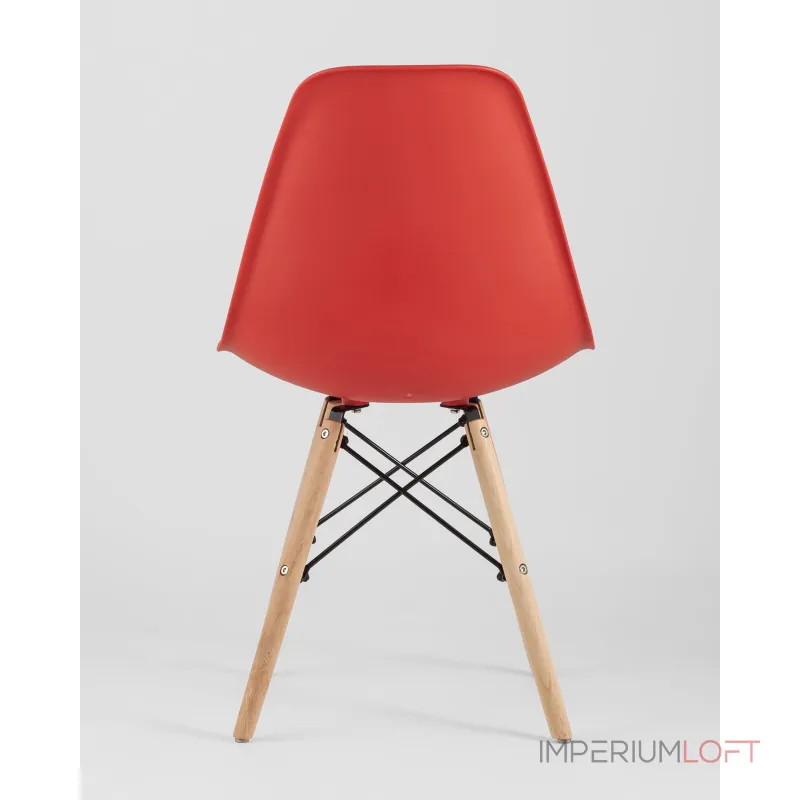 Стул Eames Style DSW красный (разборный каркас) Stool Group УТ000037593 Стул Eames Style DSW красный (разборный каркас) Stool Group УТ000037593