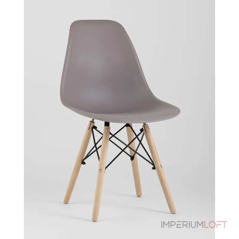 Стул Eames Style DSW темно-бежевый (разборный каркас) Stool Group УТ000037600