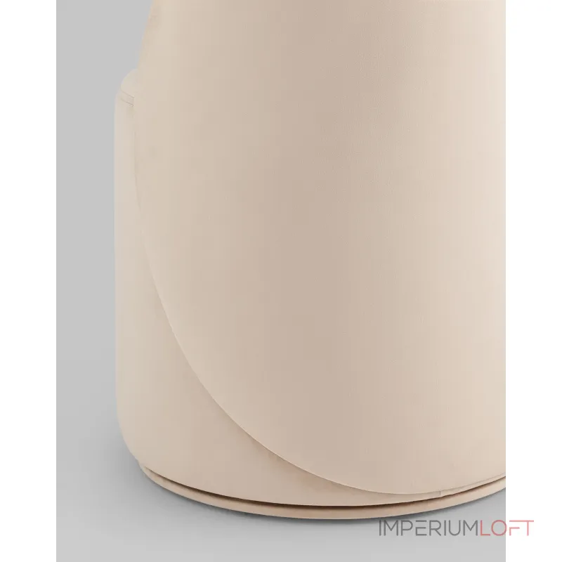 Пуф Loreen вращающийся велюр молочный Stool Group УТ000039107