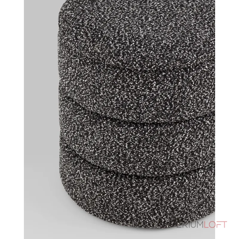 Пуф с ящиком Hive XS букле черный меланж Stool Group УТ000038720 от ImperiumLoft Пуф с ящиком Hive XS букле черный меланж Stool Group УТ000038720 от ImperiumLoft