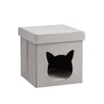 Пуф складной с ящиком Store Pet серый Stool Group УТ000038968 от ImperiumLoft