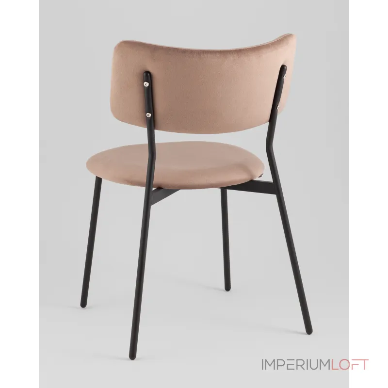 Стул Амелия велюр коричневый Stool Group УТ000039954 Стул Амелия велюр коричневый Stool Group УТ000039954