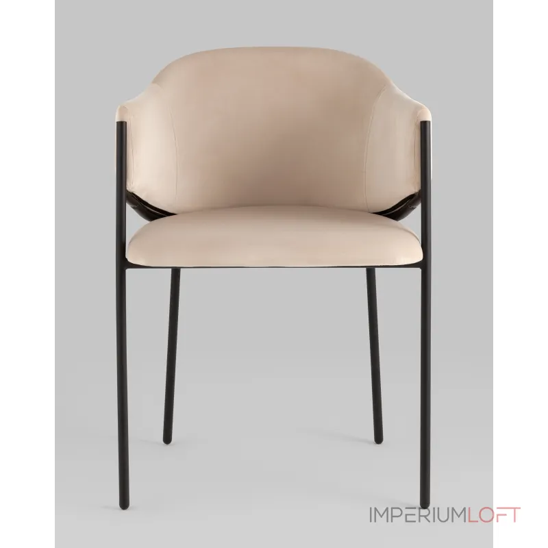 Стул Brace велюр молочный Stool Group УТ000039128 Стул Brace велюр молочный Stool Group УТ000039128
