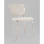 Стул обеденный Gigi серо-бежевый букле кремовые ножки Stool Group УТ000039038 от ImperiumLoft