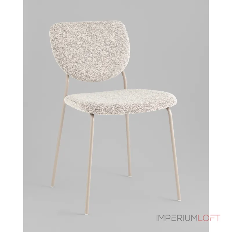 Стул обеденный Gigi серо-бежевый букле кремовые ножки Stool Group УТ000039038 от ImperiumLoft Стул обеденный Gigi серо-бежевый букле кремовые ножки Stool Group УТ000039038 от ImperiumLoft