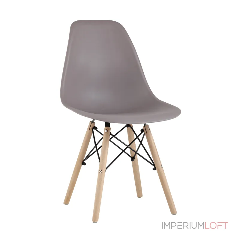 Стул Eames Style DSW темно-бежевый (разборный каркас) Stool Group УТ000037600