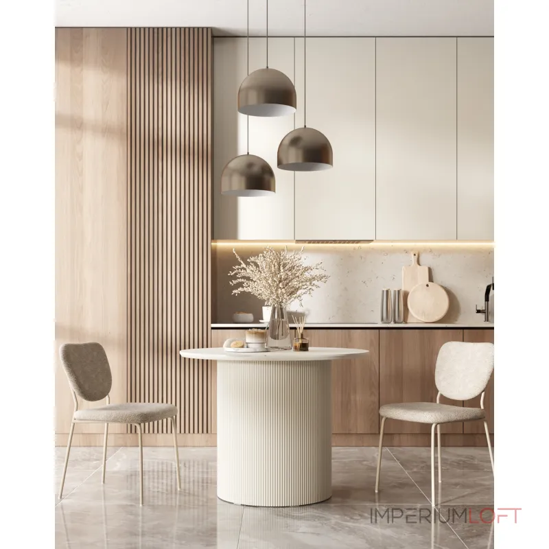 Стул обеденный Gigi серо-бежевый букле кремовые ножки Stool Group УТ000039038 от ImperiumLoft Стул обеденный Gigi серо-бежевый букле кремовые ножки Stool Group УТ000039038 от ImperiumLoft