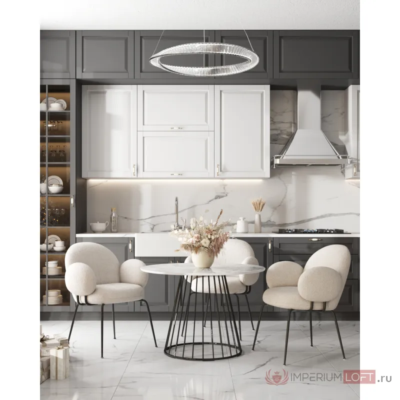 Кресло Nina белый Stool Group УТ000039073 от ImperiumLoft