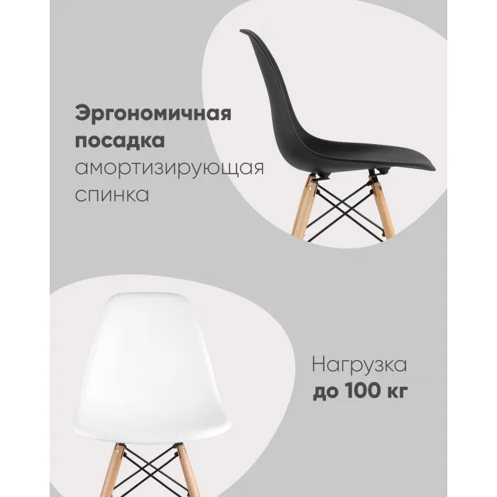 Стул Eames Style DSW красный (разборный каркас) Stool Group УТ000037593 от ImperiumLoft