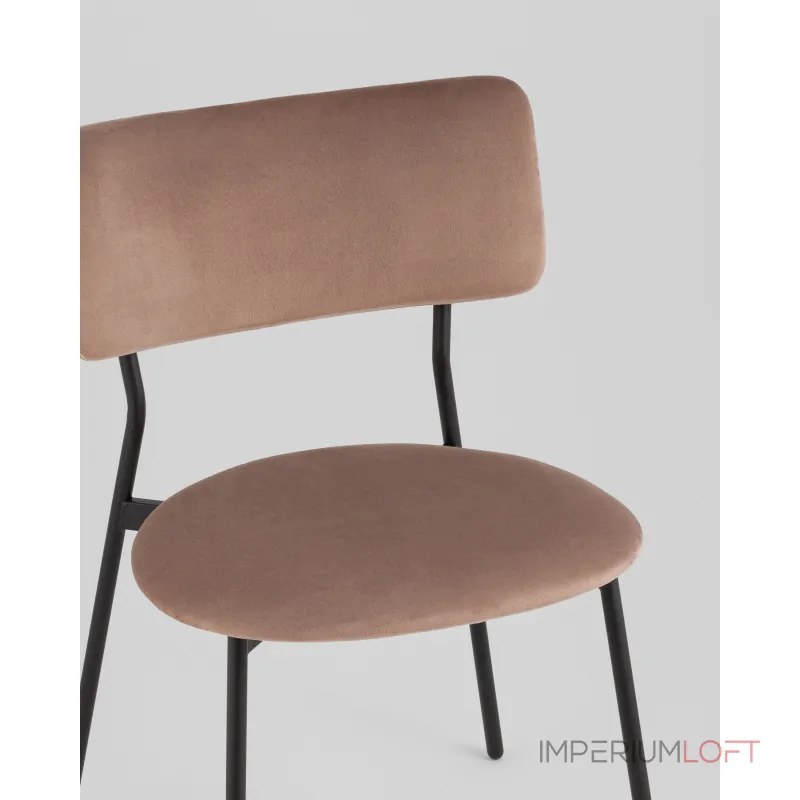 Стул Амелия велюр коричневый Stool Group УТ000039954 Стул Амелия велюр коричневый Stool Group УТ000039954