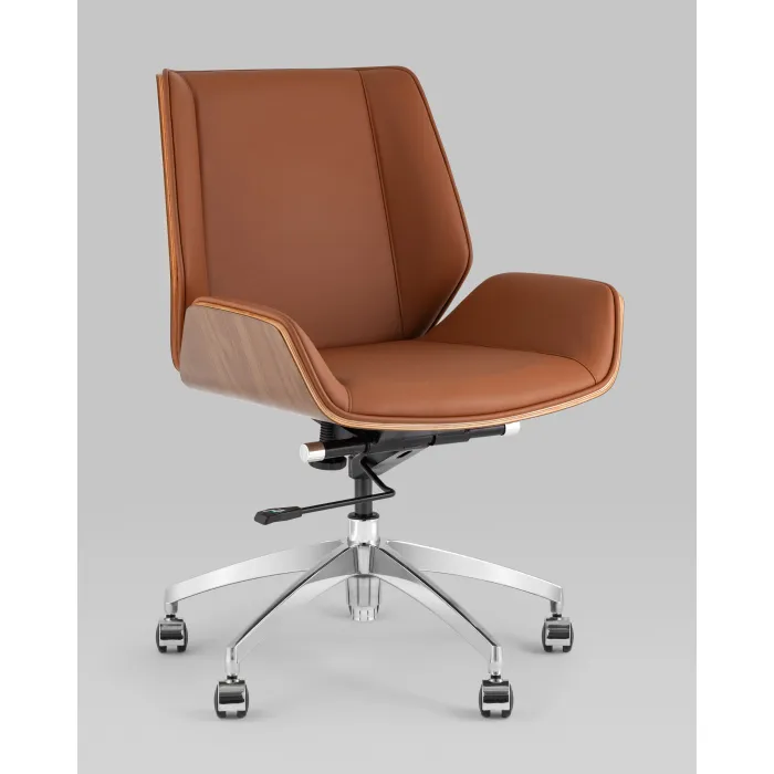 Кресло офисное Crown SN коричневый Stool Group УТ000038535 от ImperiumLoft