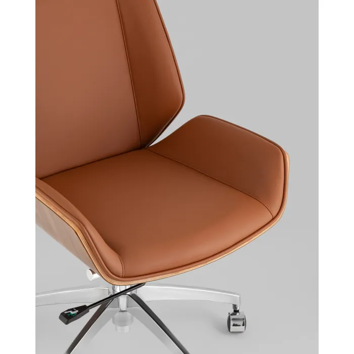 Кресло офисное Crown SN коричневый Stool Group УТ000038535 от ImperiumLoft