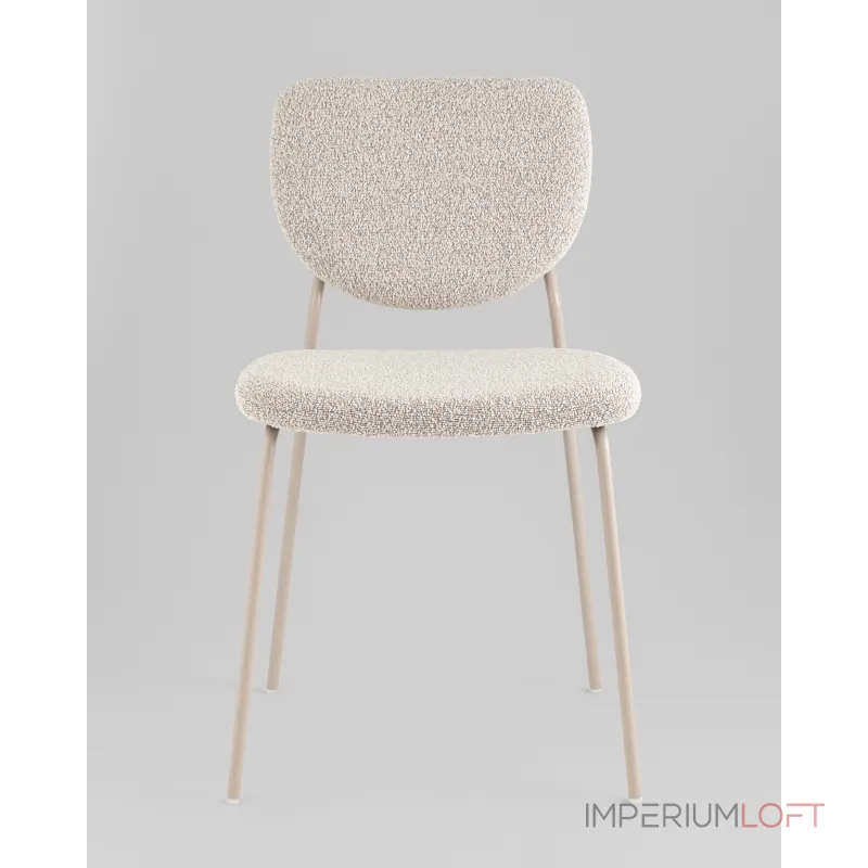Стул обеденный Gigi серо-бежевый букле кремовые ножки Stool Group УТ000039038 от ImperiumLoft Стул обеденный Gigi серо-бежевый букле кремовые ножки Stool Group УТ000039038 от ImperiumLoft