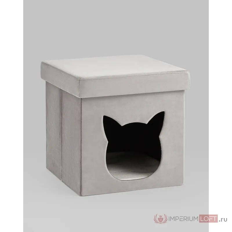 Пуф складной с ящиком Store Pet серый Stool Group УТ000038968 от ImperiumLoft