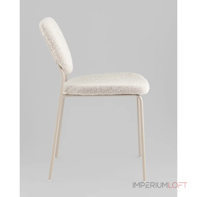 Стул обеденный Gigi серо-бежевый букле кремовые ножки Stool Group УТ000039038 от ImperiumLoft Стул обеденный Gigi серо-бежевый букле кремовые ножки Stool Group УТ000039038 от ImperiumLoft