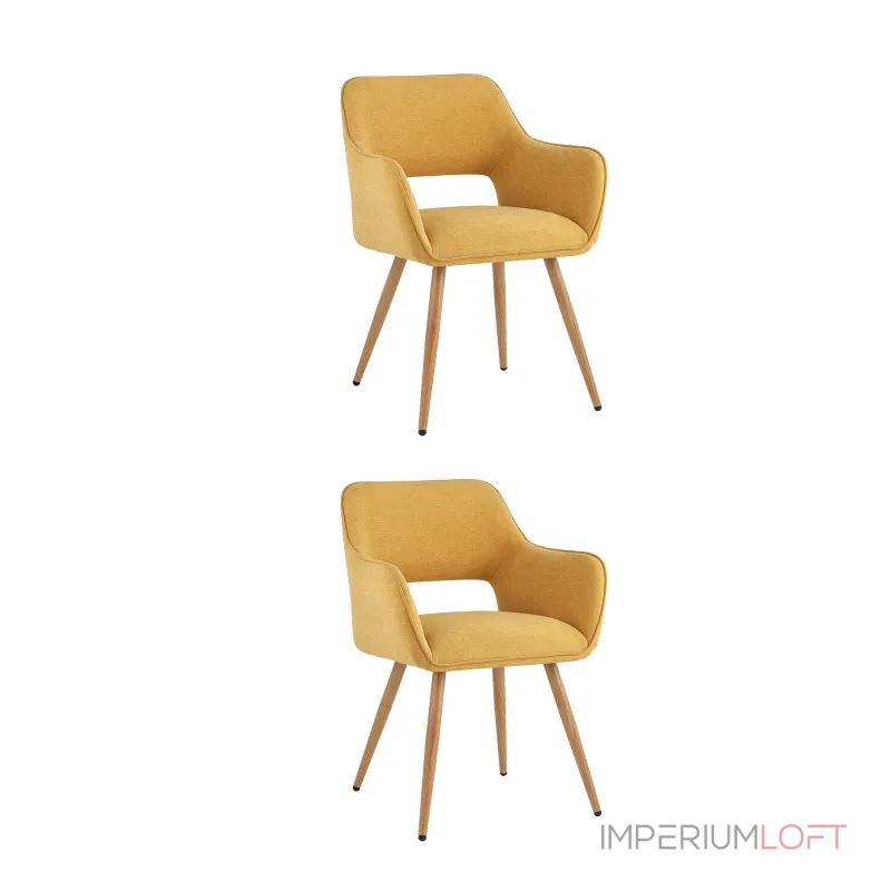 Стул Кромвель II желтый 2 шт Stool Group УТ000037434