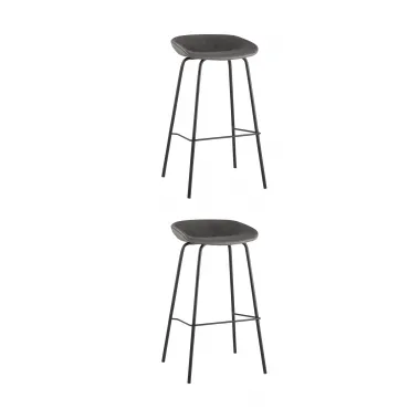 Стул барный Beetle Lite PU серый 2 шт Stool Group УТ000038317