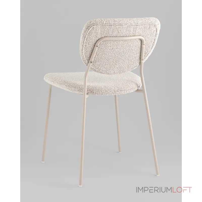 Стул обеденный Gigi серо-бежевый букле кремовые ножки Stool Group УТ000039038 от ImperiumLoft Стул обеденный Gigi серо-бежевый букле кремовые ножки Stool Group УТ000039038 от ImperiumLoft