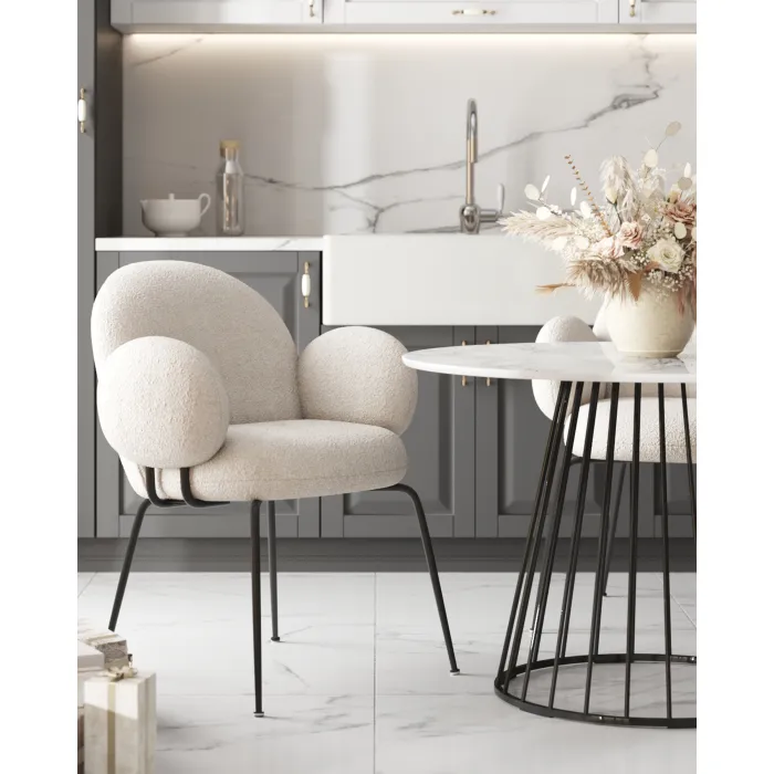 Кресло Nina белый Stool Group УТ000039073 от ImperiumLoft