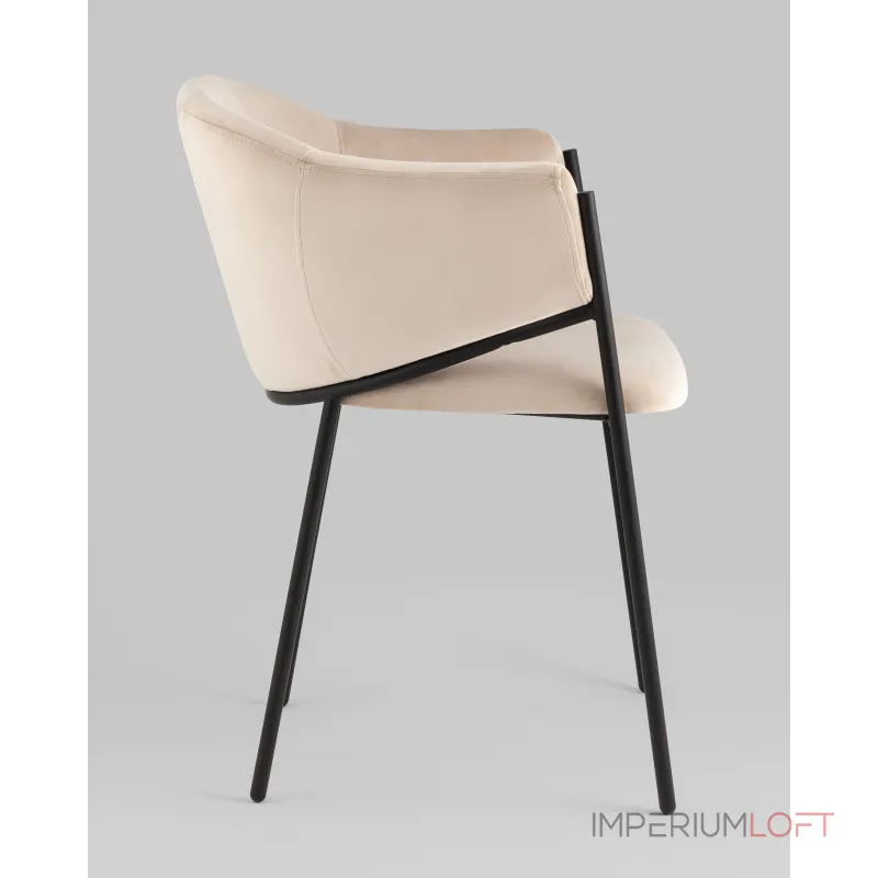 Стул Brace велюр молочный Stool Group УТ000039128 Стул Brace велюр молочный Stool Group УТ000039128