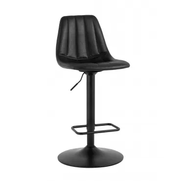Стул барный Code экокожа чёрный Stool Group УТ000038965