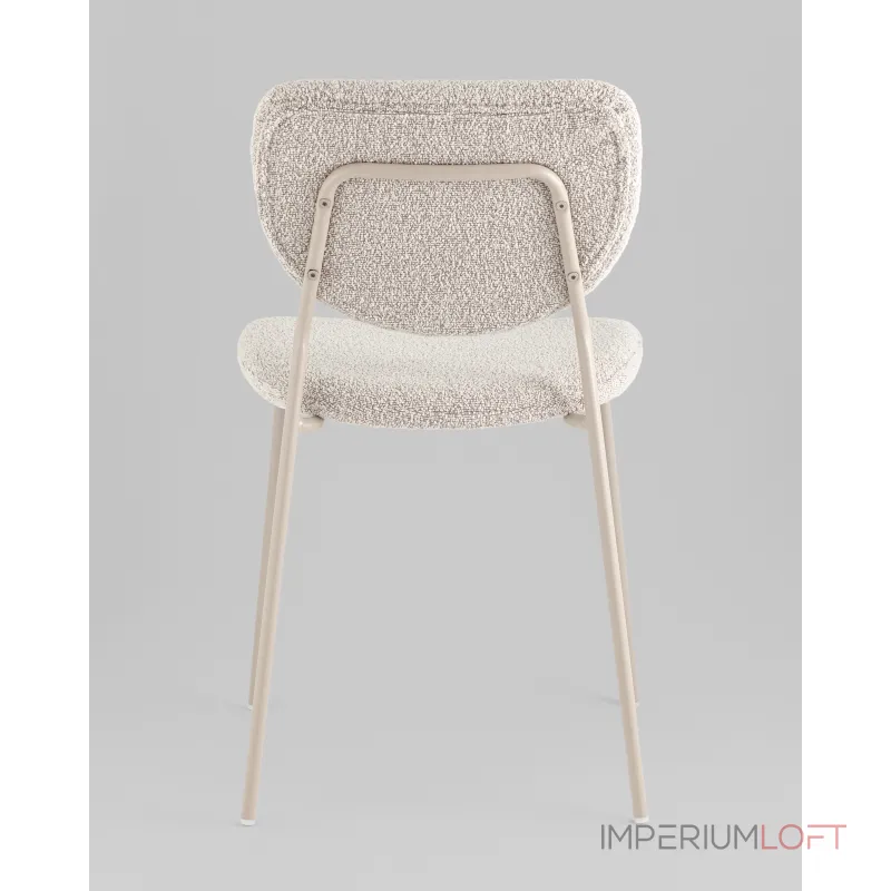 Стул обеденный Gigi серо-бежевый букле кремовые ножки Stool Group УТ000039038 от ImperiumLoft Стул обеденный Gigi серо-бежевый букле кремовые ножки Stool Group УТ000039038 от ImperiumLoft