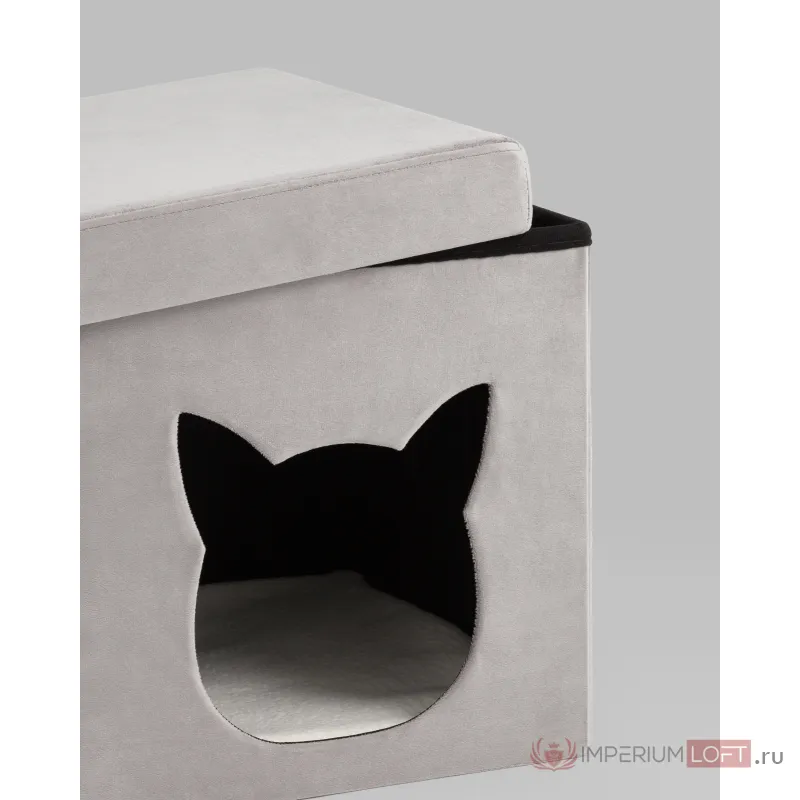 Пуф складной с ящиком Store Pet серый Stool Group УТ000038968 от ImperiumLoft