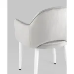 Стул Венера велюр серебристый ножки белые 2 шт Stool Group УТ000038665