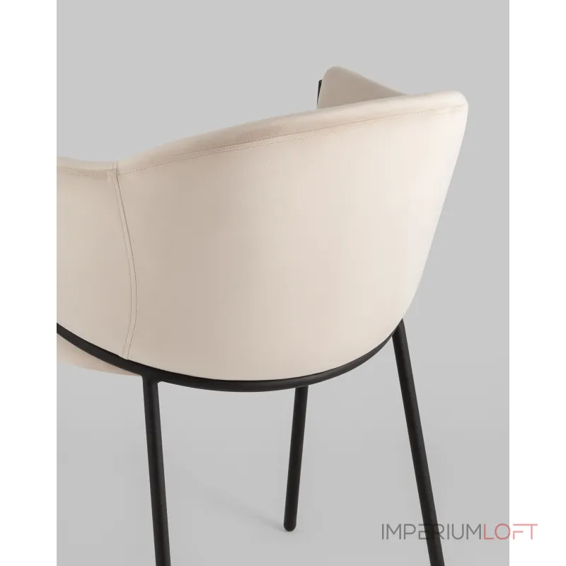 Стул Brace велюр молочный Stool Group УТ000039128 Стул Brace велюр молочный Stool Group УТ000039128