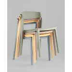 Стул Moris пластик бледно-желтый Stool Group УТ000039255 от ImperiumLoft